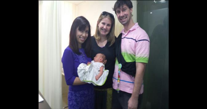 Visit of our BFC baby's family to us