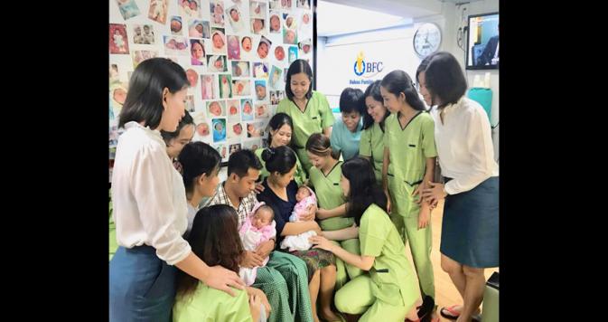 2 months old twins babies visit to us on 9.10.2018
