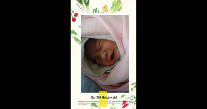 309th baby girl born on 18.5.2017